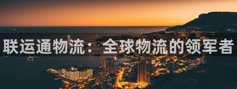 28圈推广链接是多少：联运通物流：全